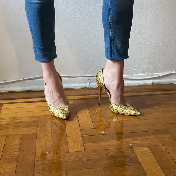 Bakers Allison Yellow Gold D'Orsay Heels 11US - Picture 7 of 7